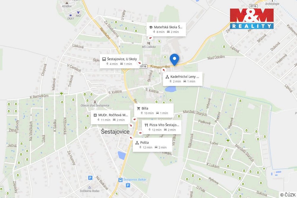 1+kk, Komenského, Šestajovice, Praha-východ, Středočeský kraj