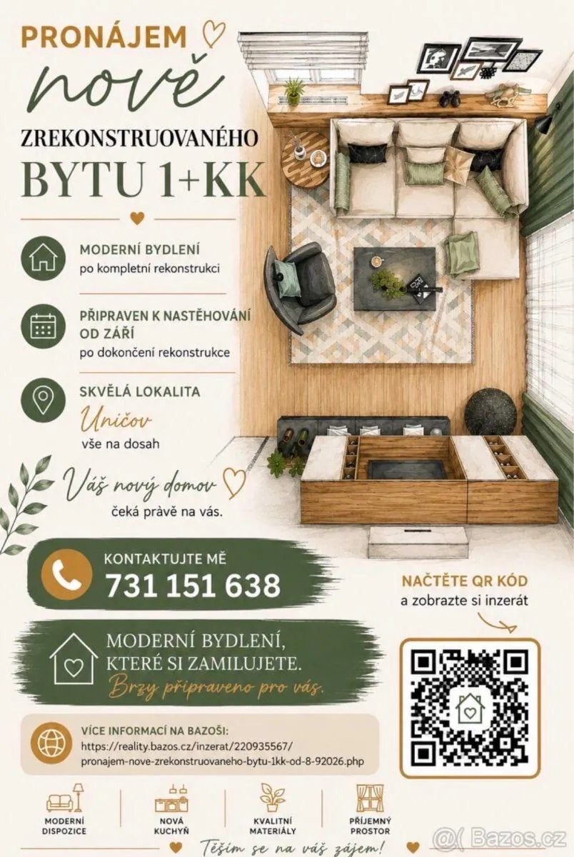 1+kk, Bratří Čapků, Uničov, Olomouc, Olomoucký kraj