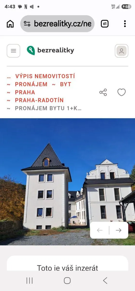 1+kk, Na Cikánce, Praha 5 - Radotín