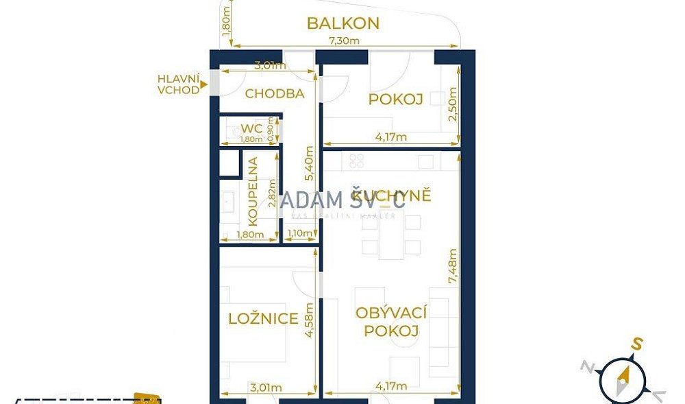 3+kk, Ostravská, Olomouc, Olomoucký kraj