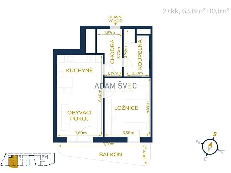 2+kk, Ostravská, Olomouc, Olomoucký kraj